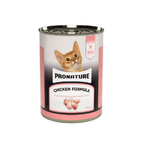 Pronature No Grain Chicken Formula Wet Can Food For Kittens – 400g