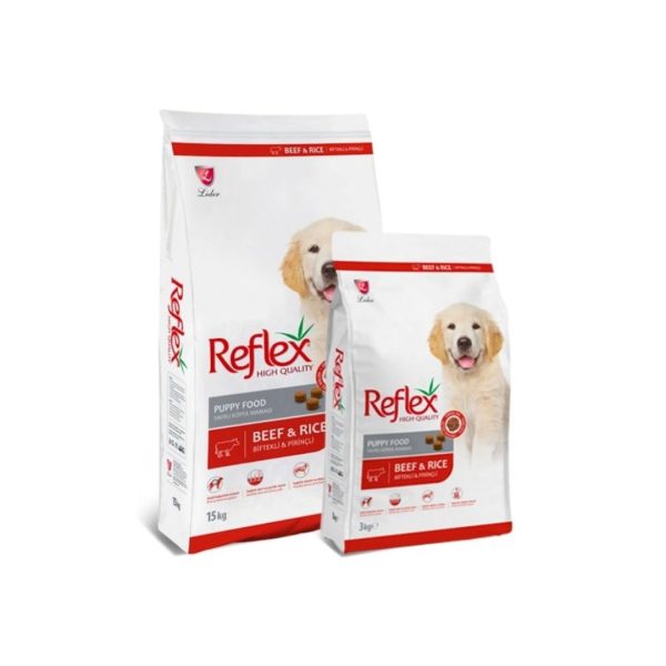 Reflex Puppy Food Beef And Rice – 3 kg