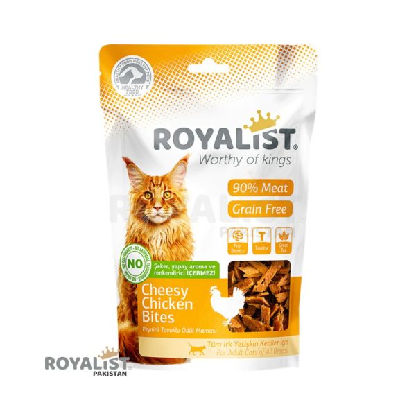 Royalist Cat Cheesy And Chicken Bites - 80 GM